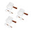 9Pièces Mini Verre Transparent Manche Bois Pour Espresso 5
