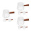 9Pièces Mini Verre Transparent Manche Bois Pour Espresso 9