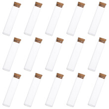 60Pièces Bouteilles Transparentes En Verre Bouchon Pour Rangement