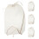20Pcs Adjustable Drawstring Wig Storage Bags Beige Polyester Organizer 1