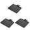 3Pièces Plateau Microphone Noir Ajustable En Plastique Pour Diffusion 6