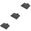 3Pièces Plateau Microphone Noir Ajustable En Plastique Pour Diffusion 9
