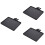 3Pièces Plateau Microphone Noir Ajustable En Plastique Pour Diffusion 10