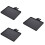 3Pièces Plateau Microphone Noir Ajustable En Plastique Pour Diffusion 11