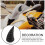 Accessoires Cornes Casque 3D Plastique Noir Décoration Facile 8