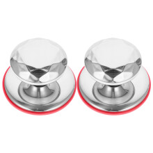 10Pcs Stainless Steel Pot Lid Knobs Silver Kitchen Replacement Handles