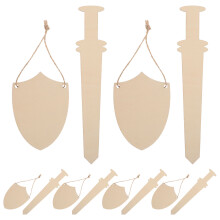 2Sets Schild En Set Khaki Materiaal Knutselen