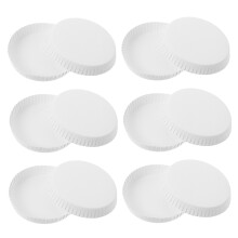 300Pièces Couvercles Blancs Pour Tasses Jetables Usage À