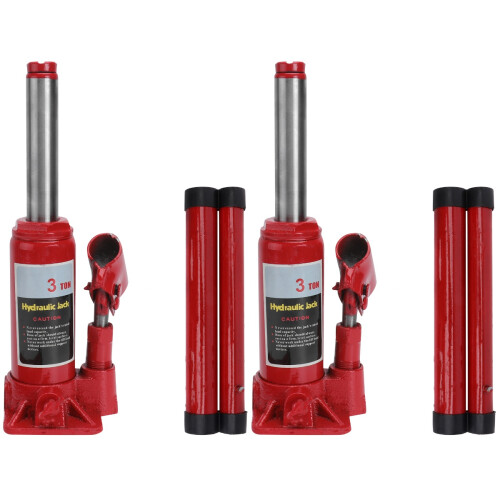 2Pièces Outils Cric Rouges Acier Pour Changement 1