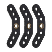 3Pièces Support Cuir Noir Pour Poignet Arc Recourbé Compound
