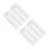 200Pcs Transparent Picture Frame Back Fasteners Durable Clips 5