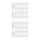 200Pcs Transparent Picture Frame Back Fasteners Durable Clips 7