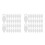 200Pcs Transparent Picture Frame Back Fasteners Durable Clips 8
