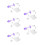 10Pièces Base Plastique Violet Pour Figurines Action Réglable 6