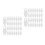 200Pcs Transparent Picture Frame Back Fasteners Durable Clips 9