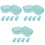 6Ensembles Bouchons D'oreilles Réutilisables Silicone Anti-Bruit 3