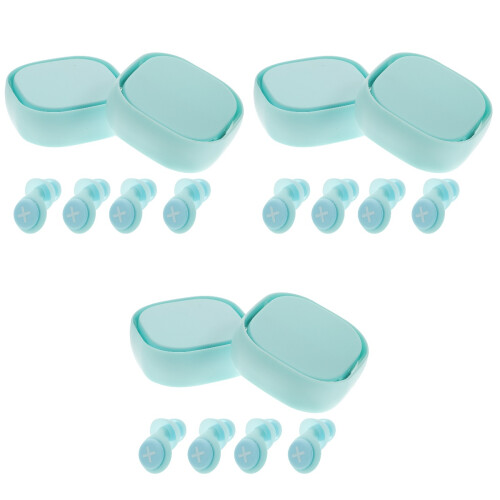 6Ensembles Bouchons D'oreilles Réutilisables Silicone Anti-Bruit 2