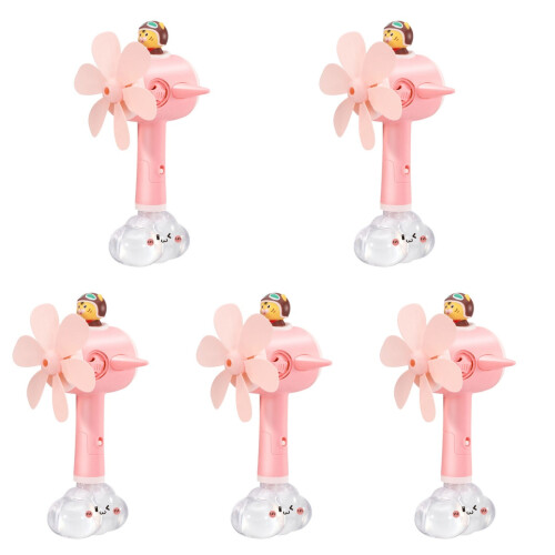 5Pièces Machine À Bulles Électrique Rose Facile D'usage Pour Enfants 1