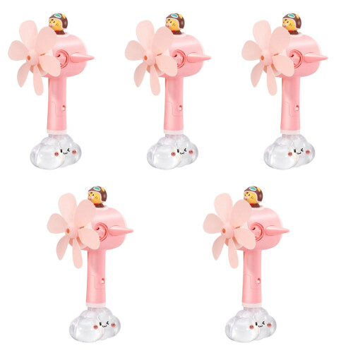 5Pièces Machine À Bulles Électrique Rose Facile D'usage Pour Enfants 2