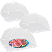 3er-Packung weiße Gaze-Lebensmittelabdeckung (45,7 cm)