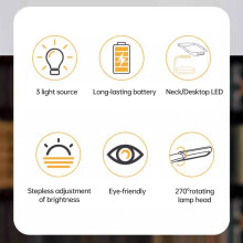 Bendable Neck Reading Light for Dormitory