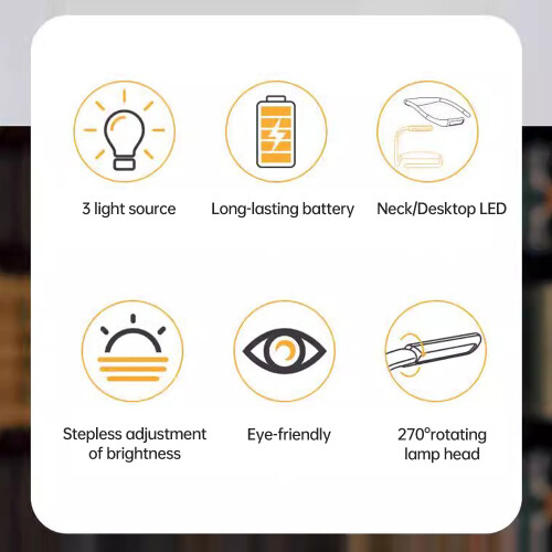 Bendable Neck Reading Light for Dormitory