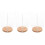 3Pièces Porte-Menu Rotatif Transparent Socle Stable 6