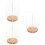 3Pièces Porte-Menu Rotatif Transparent Socle Stable 9