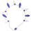 4Pièces Colliers Décoratifs LED Bleus Hanoukka Ampoule Pour 2
