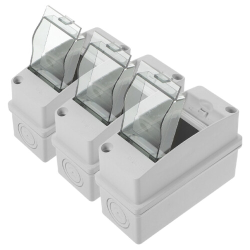 15Pièces Boîtes De Distribution 2 Voies ABS Pièce Blanches IP65 Étanches 2