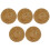 25Pcs Rustic Rattan Drink Coasters Round Braided Decorative Mats 3