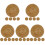 25Pcs Rustic Rattan Drink Coasters Round Braided Decorative Mats 4