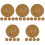 25Pcs Rustic Rattan Drink Coasters Round Braided Decorative Mats 5