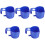 5Pièces Rack Porte-Gobelets Piscine Bleu Polyfonction Sans Montage 5