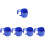 5Pièces Rack Porte-Gobelets Piscine Bleu Polyfonction Sans Montage 7