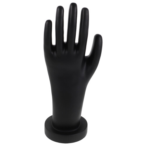 4Pièces Mannequin Main Noire PVC Multifonction Pour Bijoux Décor 1
