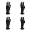 4Pièces Mannequin Main Noire PVC Multifonction Pour Bijoux Décor 6