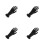 4Pièces Mannequin Main Noire PVC Multifonction Pour Bijoux Décor 9