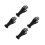 4Pièces Mannequin Main Noire PVC Multifonction Pour Bijoux Décor 10