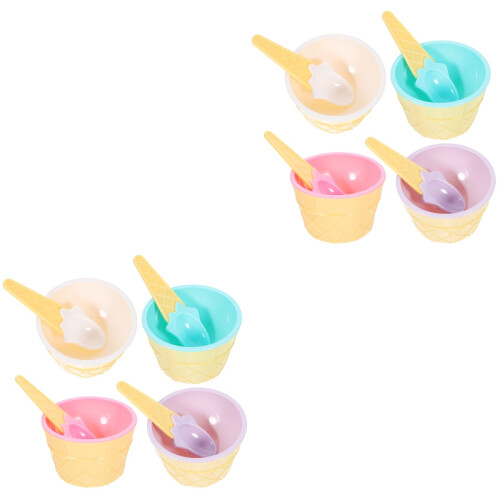 2Ensembles Bols À Glace En Pour Enfants Colorés 2