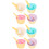 2Ensembles Bols À Glace En Pour Enfants Colorés 5