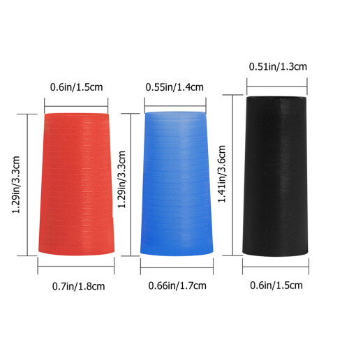 6Pièces Accessoires Saxophone Silicium Adaptateurs Universels Couleurs 2