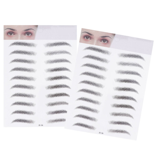 4Pièces Pochoirs Sourcils Transfert Étanche 2