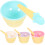 5Ensembles Bols Glace Enfants Solides Couleurs Attrayantes 2