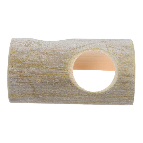 2Pièces Tunnel En Bambou Vert Pour Hamsters Petits Animaux 2