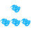 8Pièces Support Pigeon Injection ABS Fixation Durable DIY 4