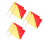 6Pièces Drapeaux Commandement Multicolores Usage Extérieur 5