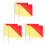 6Pièces Drapeaux Commandement Multicolores Usage Extérieur 9