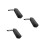 3Pièces Étui Microphone Sans Fil Noir Rigide 8