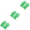 3Paren Groene Stage Handschoenen , Comfortabel En Ademend 7
